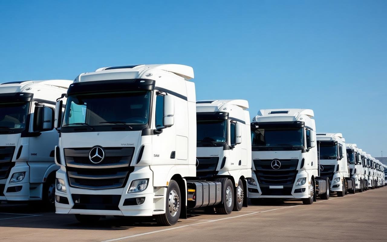 Frota de caminhões MDM Transportes